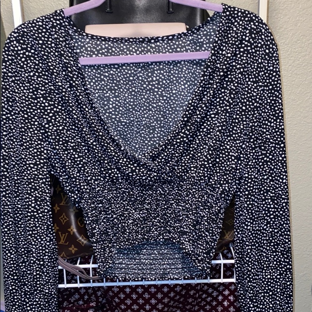 Shein long sleeve v neck top